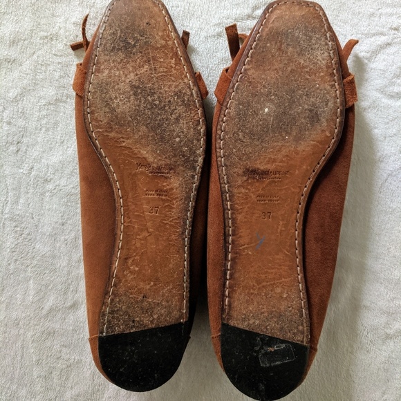 Yves Saint Laurent Rive Gauche Suede Moccasins 37 - Picture 8 of 8